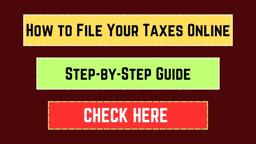 How to File Your Taxes Online