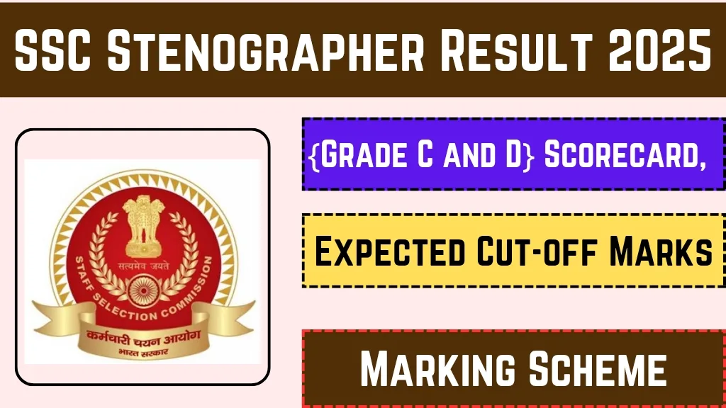 SSC Stenographer Result 2025