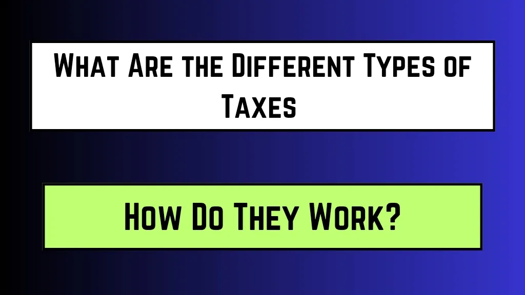 What Are the Different Types of Taxes