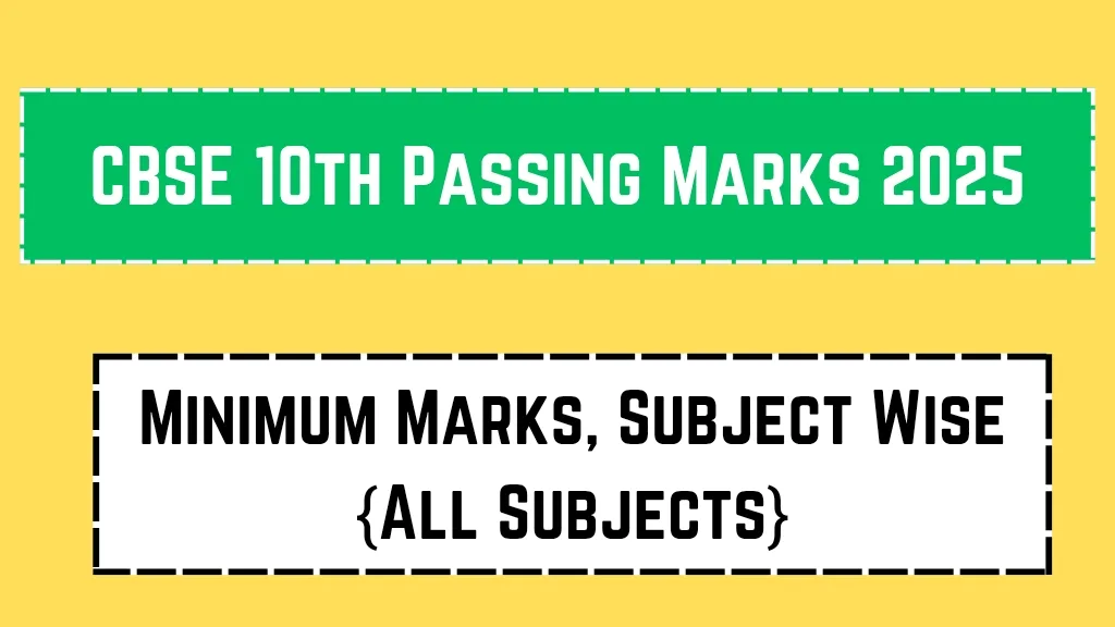 CBSE 10th Passing Marks 2025