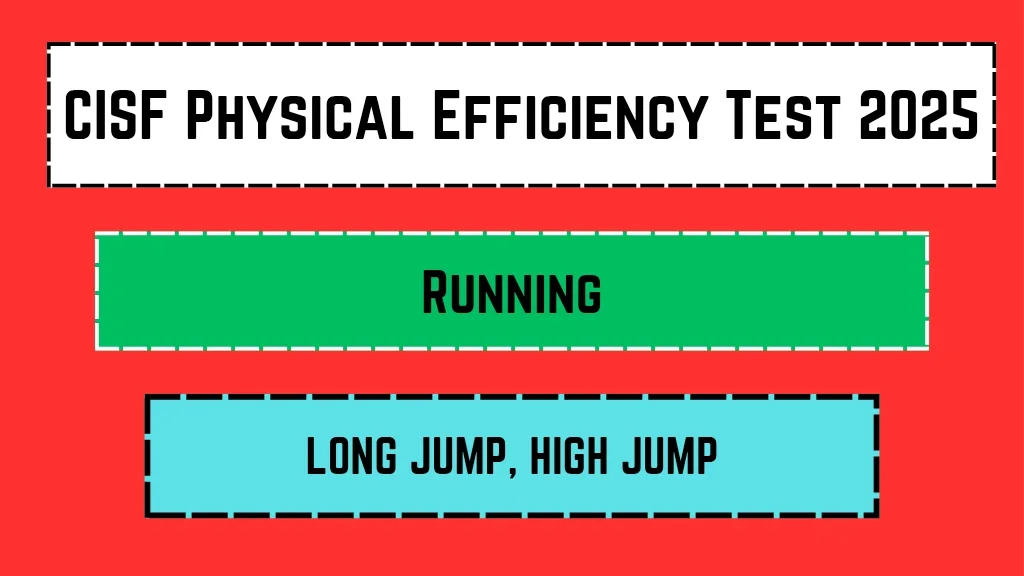 CISF Physical Efficiency Test 2025