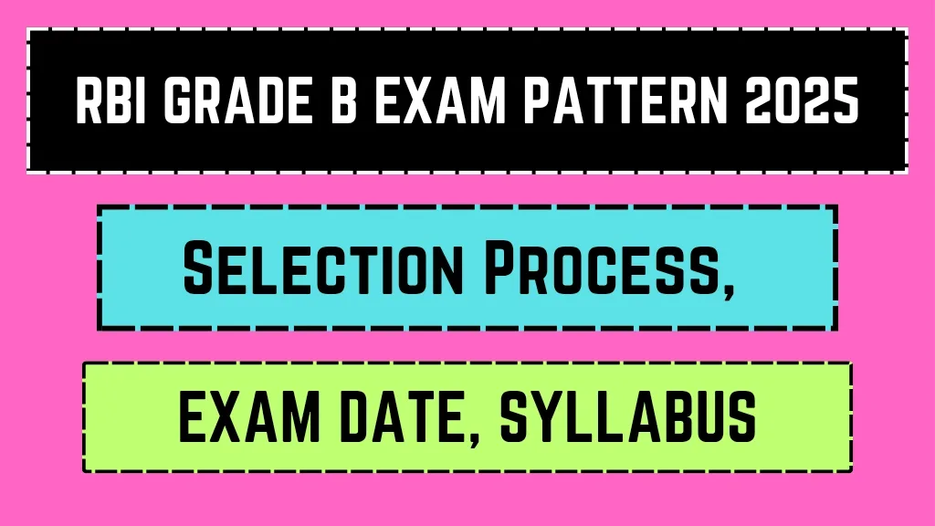 RBI Grade B Exam Pattern 2025