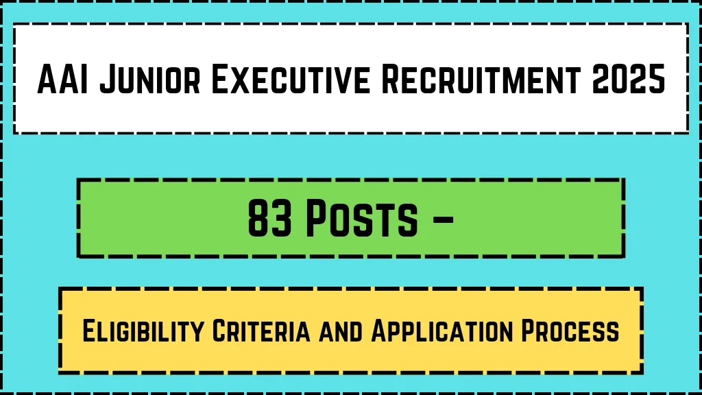 AAI Junior Executive Recruitment 2025